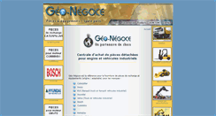 Desktop Screenshot of geo-negoce.com